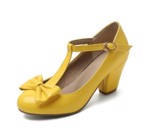 Mary Jane sko: Priscilla - gule